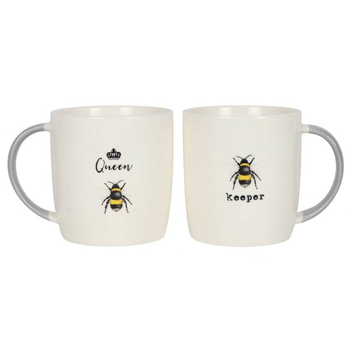 Queen Bee And Keeper Mugs