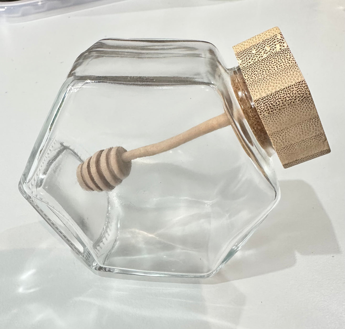 Glass Honey Jar with Spool 220ml