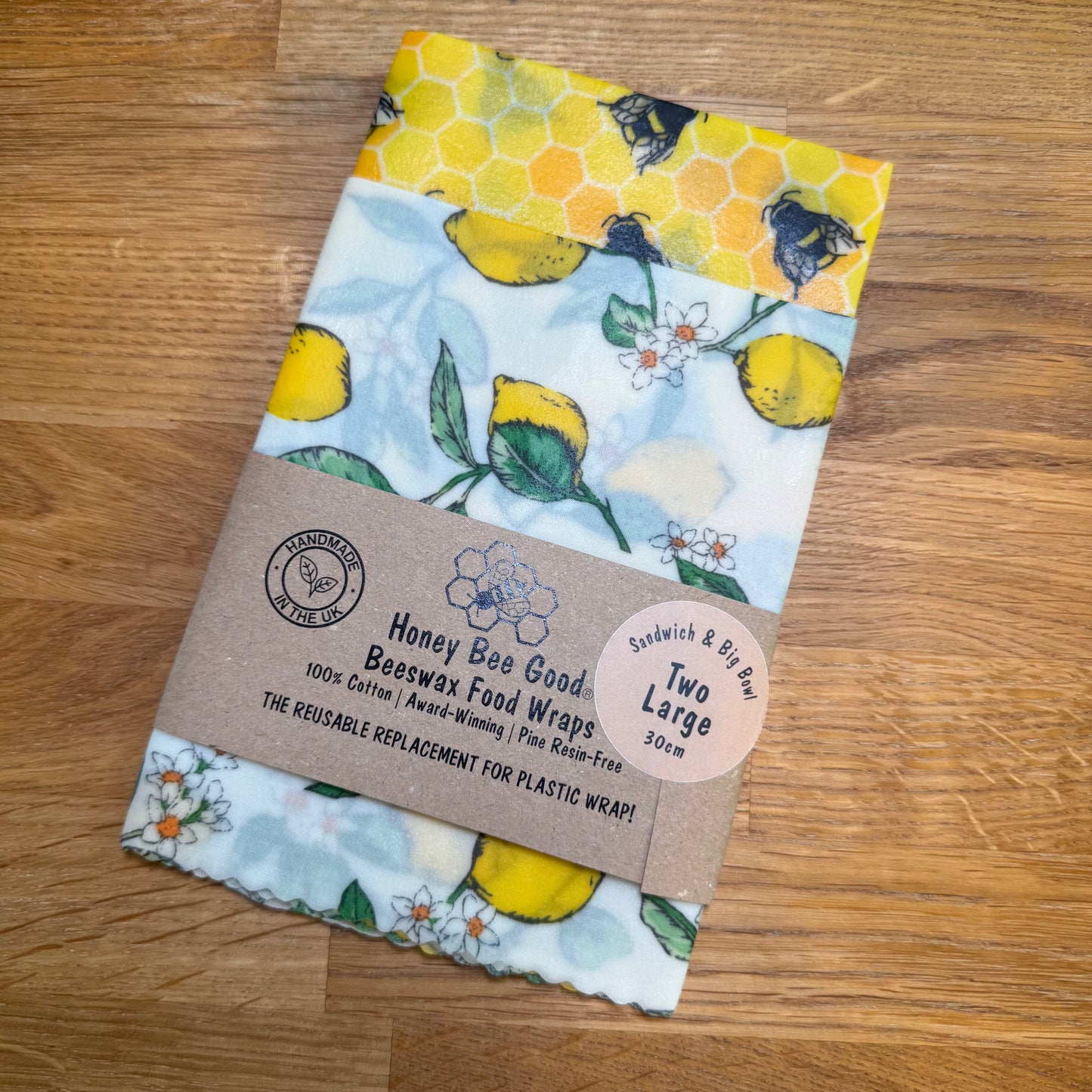 Beeswax Wrap Set Of 2 Large (Various Designs)