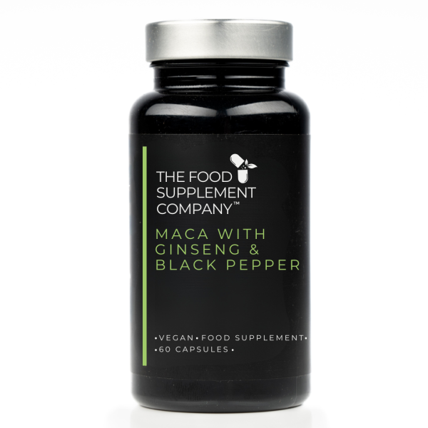 Maca with Ginseng and Black Pepper Capsules (60)