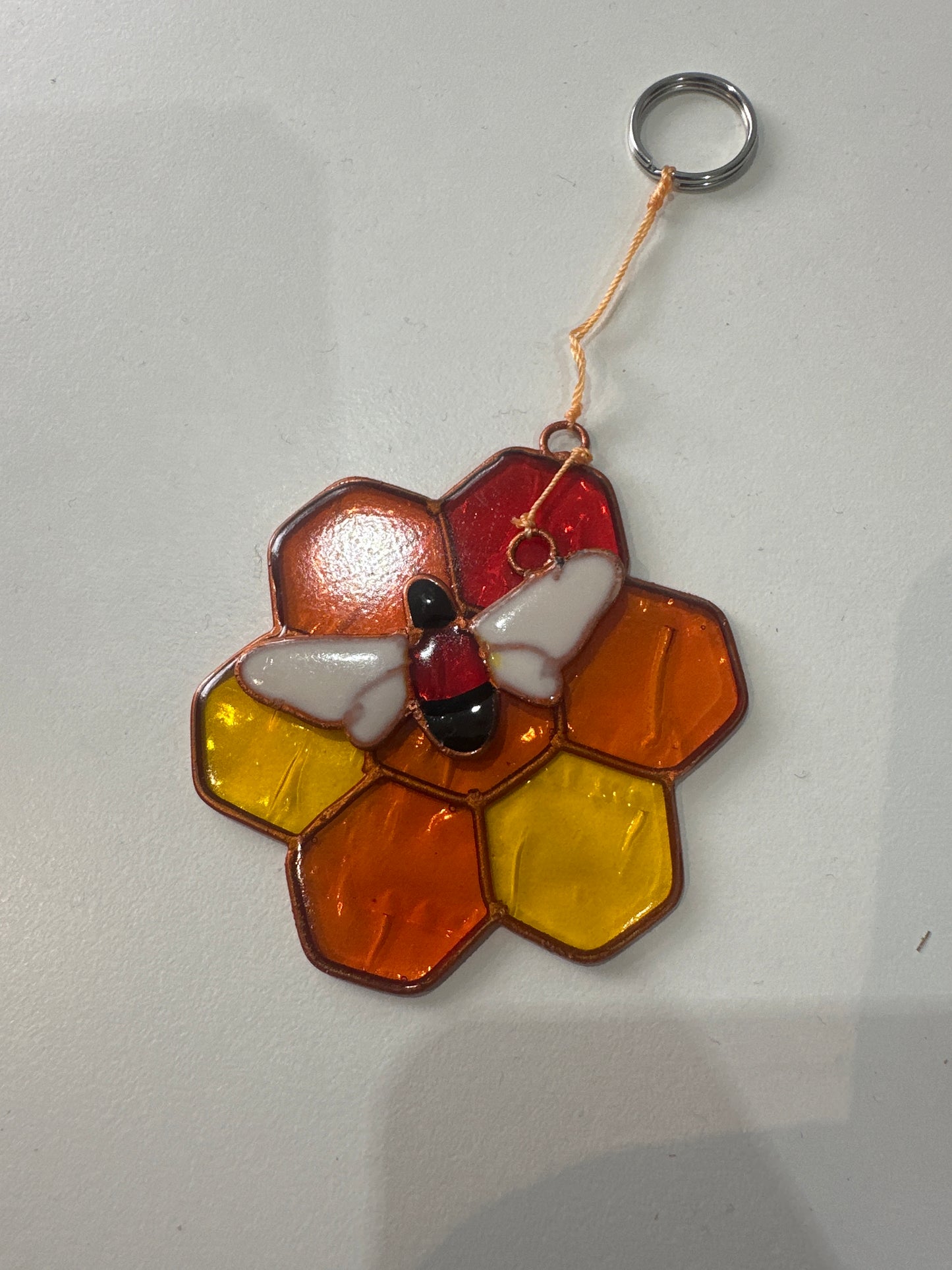 Bee and Honeycomb Suncatcher