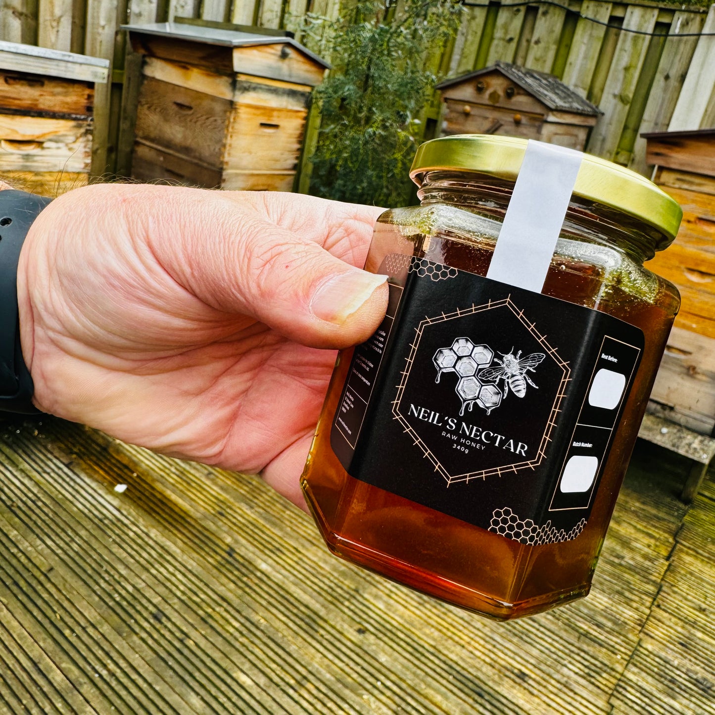 Neil's Hawthorn Honey 340g Jar