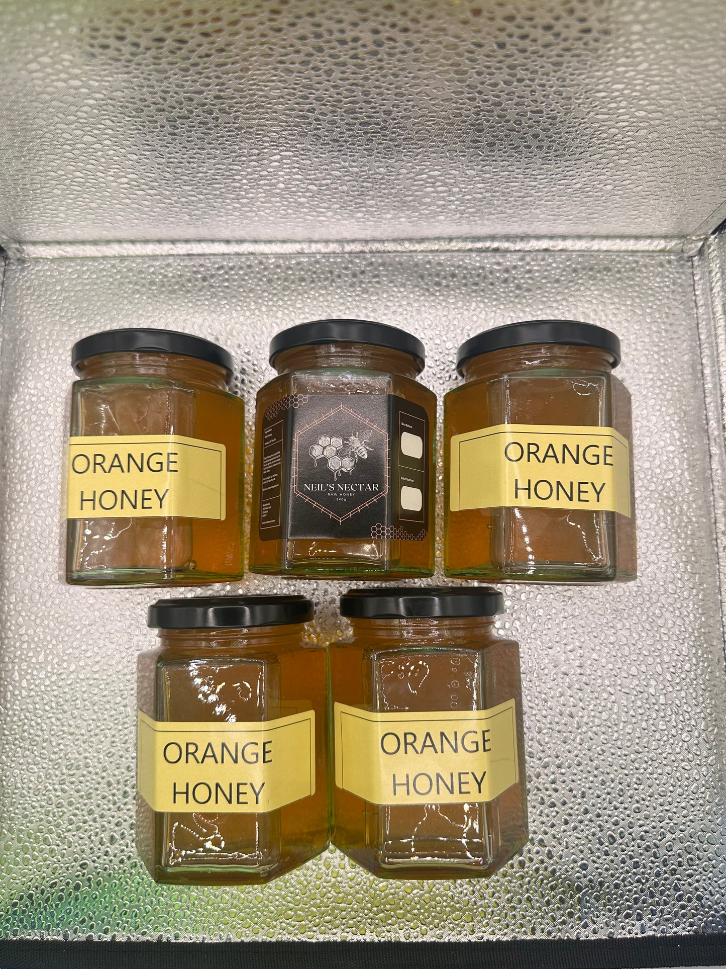 Orange infused Honey 8oz Jar 226g