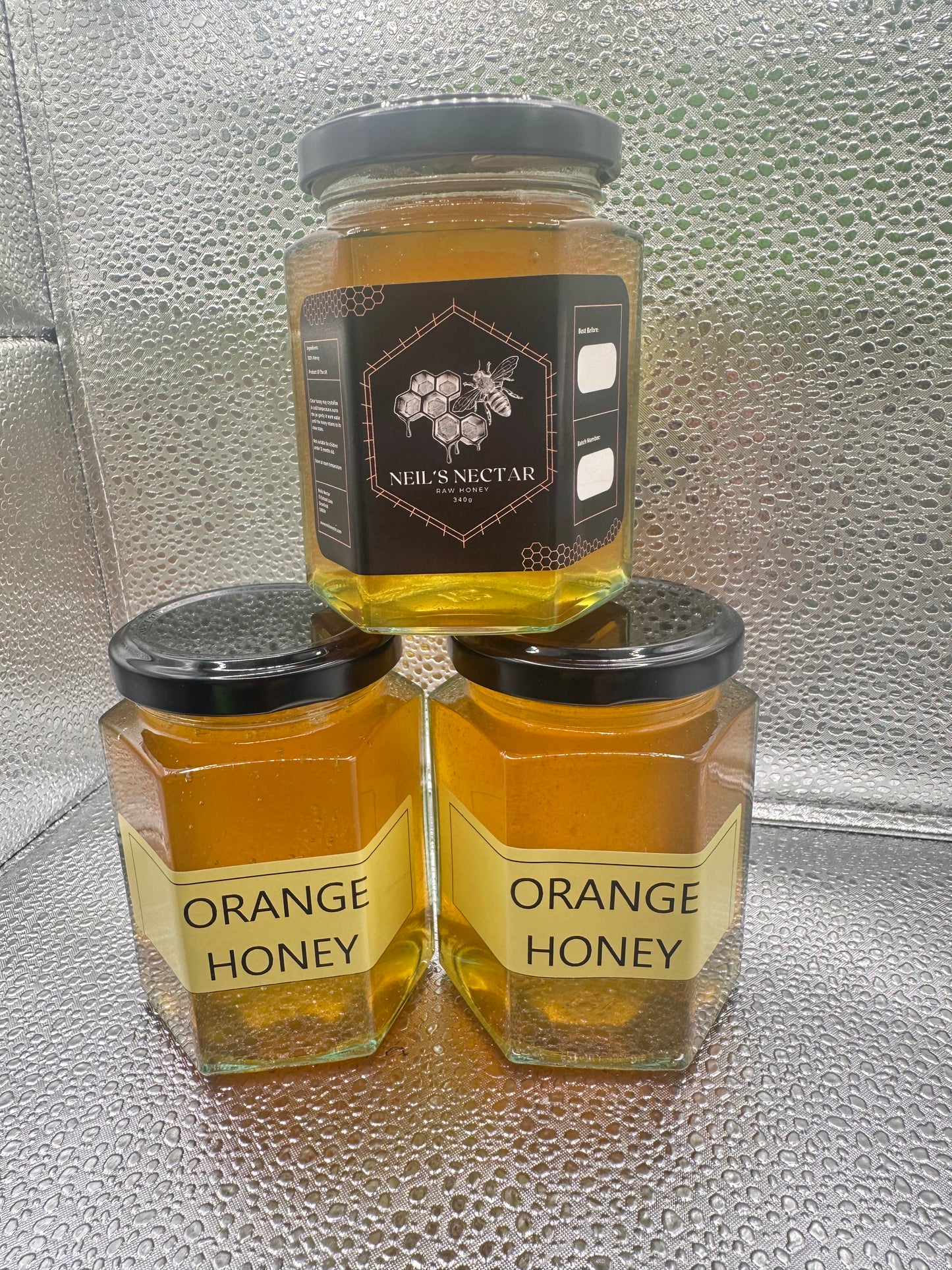 Orange infused Honey 8oz Jar 226g