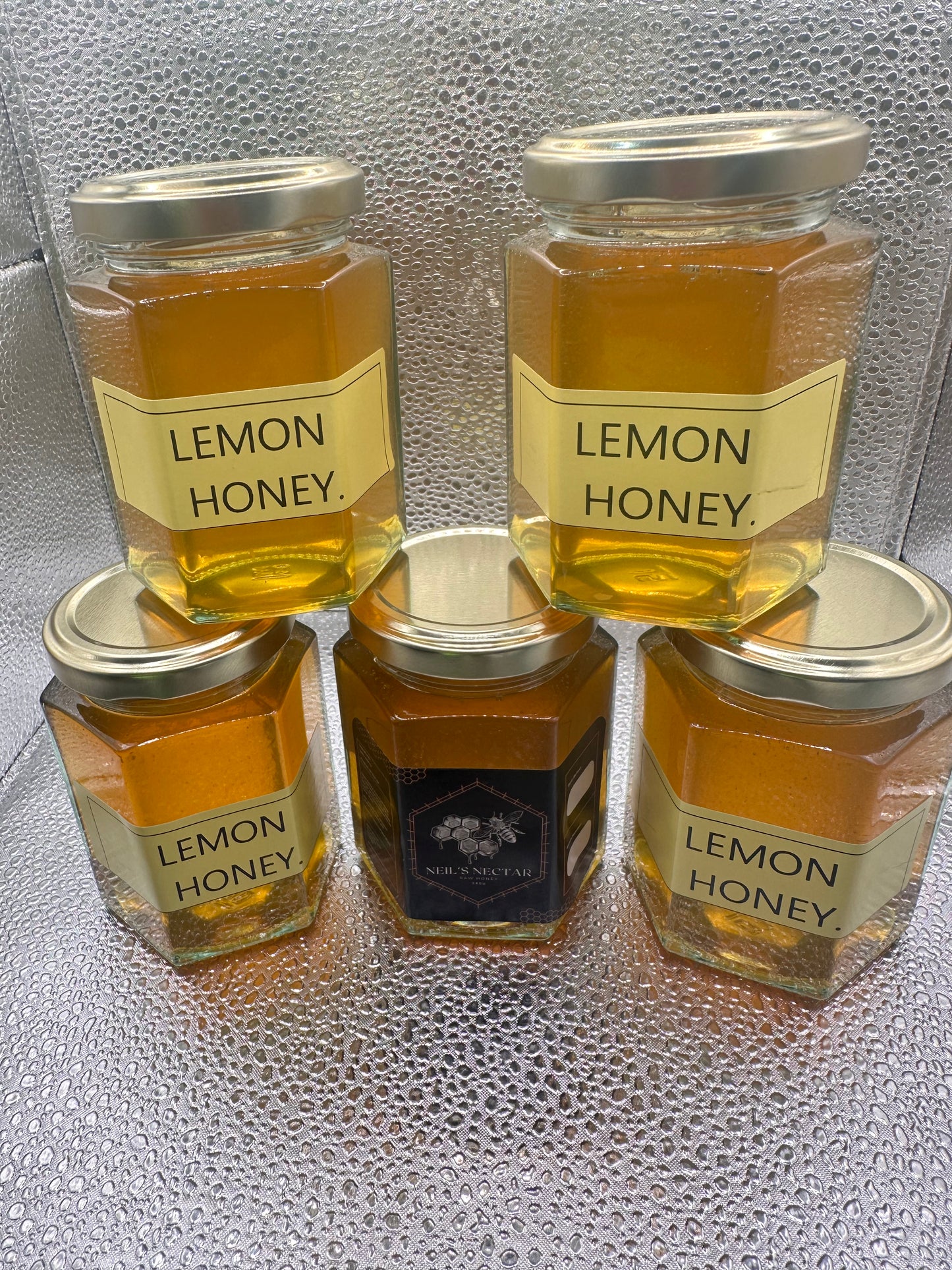 Lemon  infused Honey 8oz Jar 226g