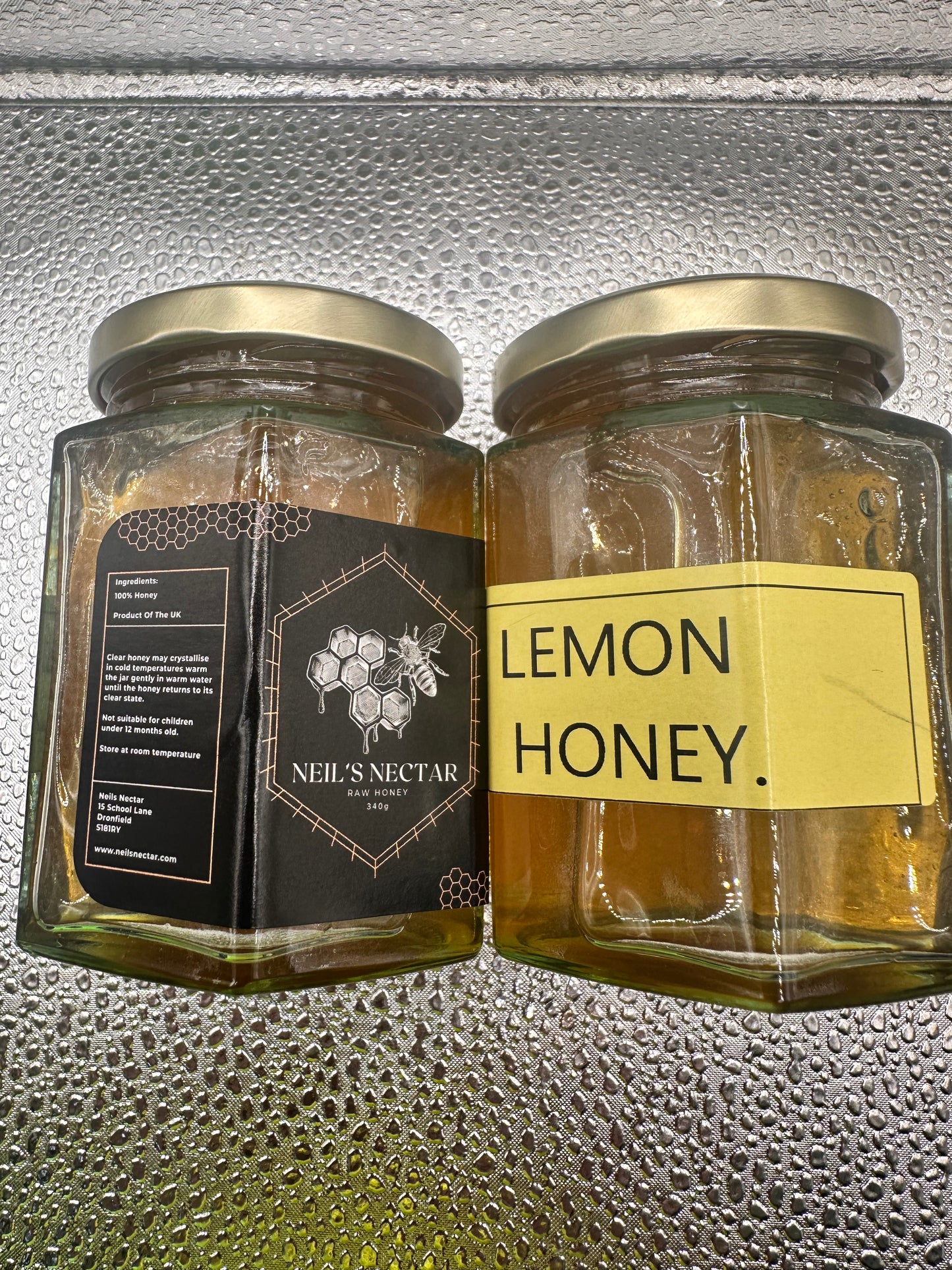 Lemon  infused Honey 8oz Jar 226g