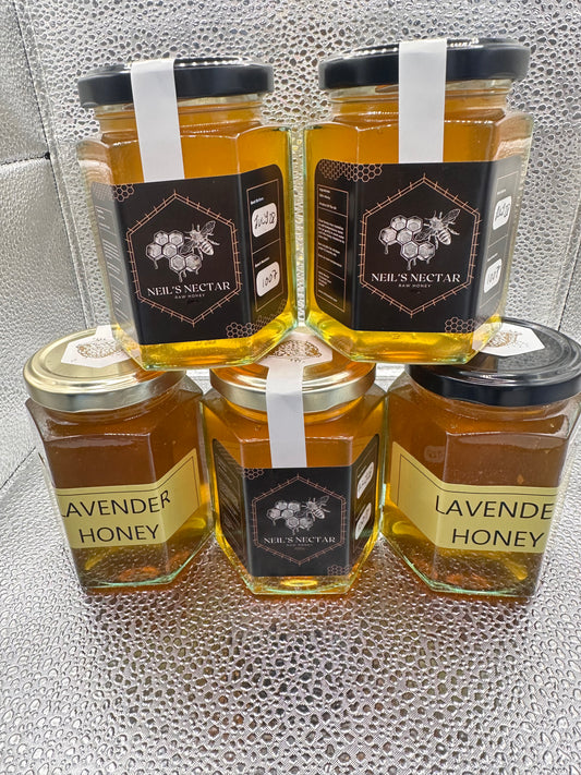 Lavender infused Honey 8oz Jar 226g