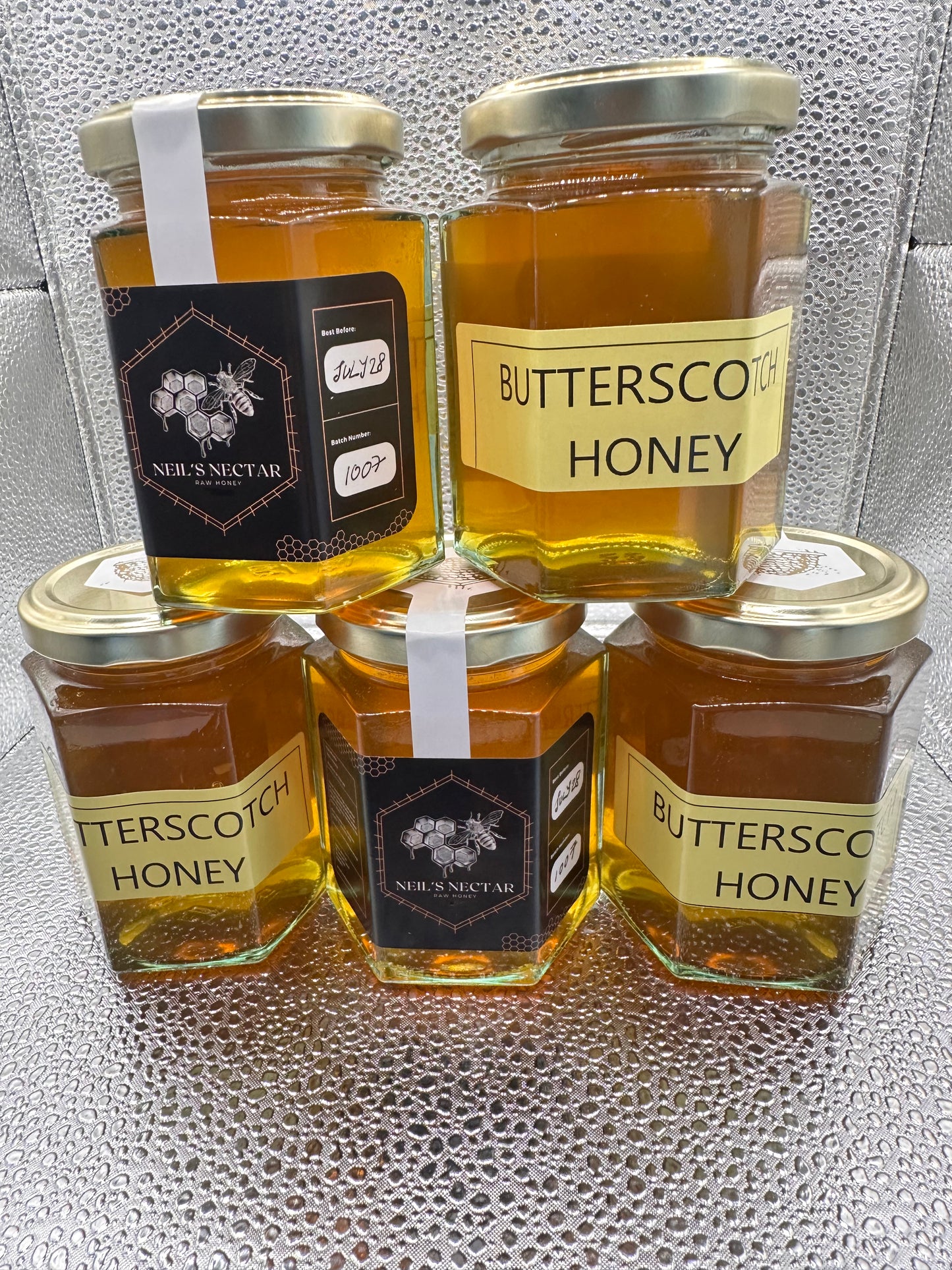 Butterscotch infused Honey 8oz Jar 226g