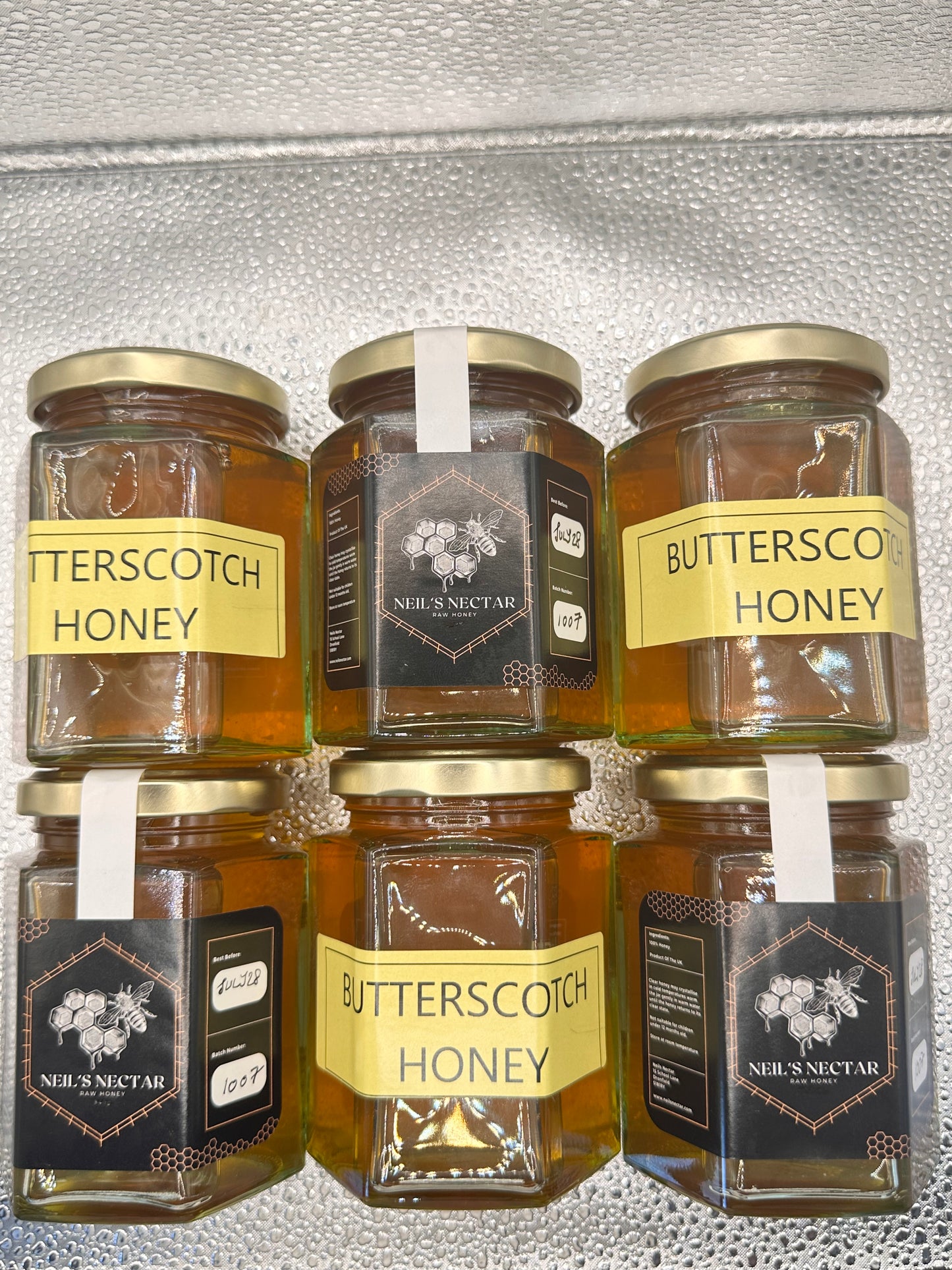Butterscotch infused Honey 8oz Jar 226g