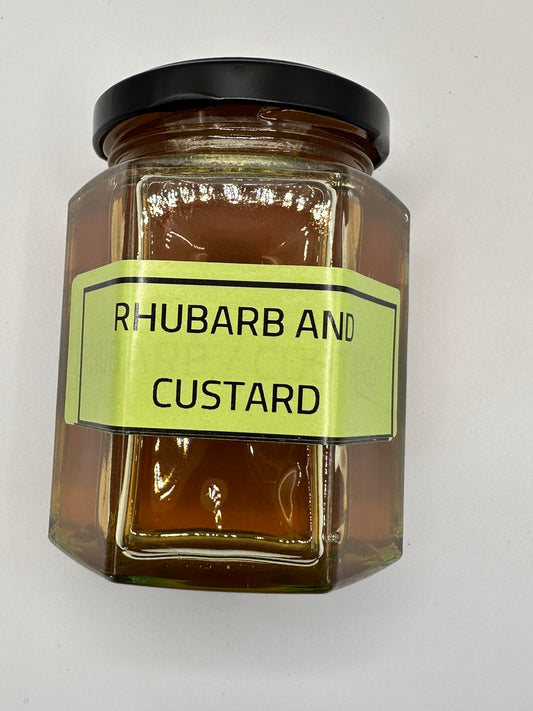 Rhubarb and custard   Honey 8oz Jar 226g
