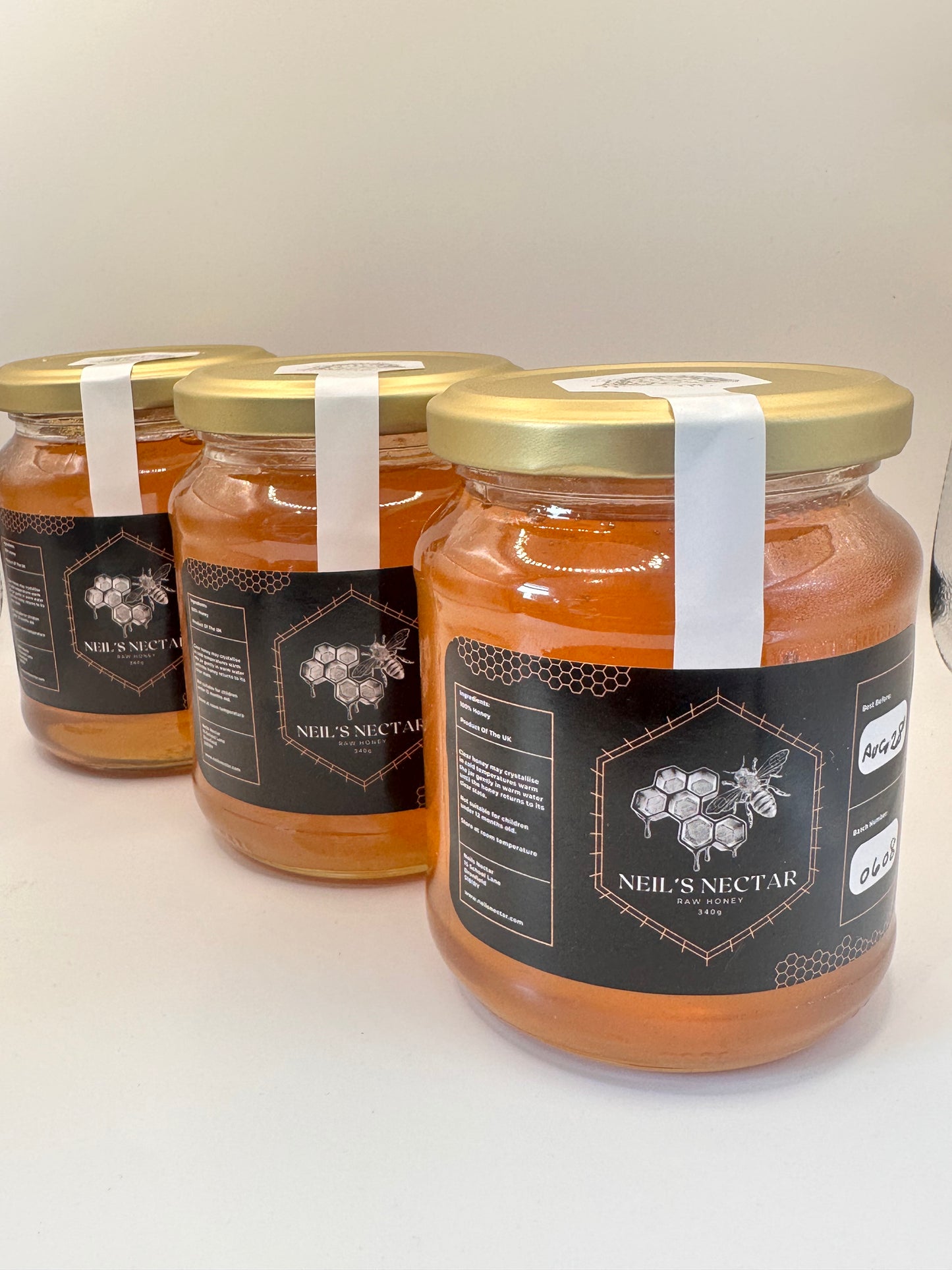 Neil's Nectar Honey 1LB JAR (454g)