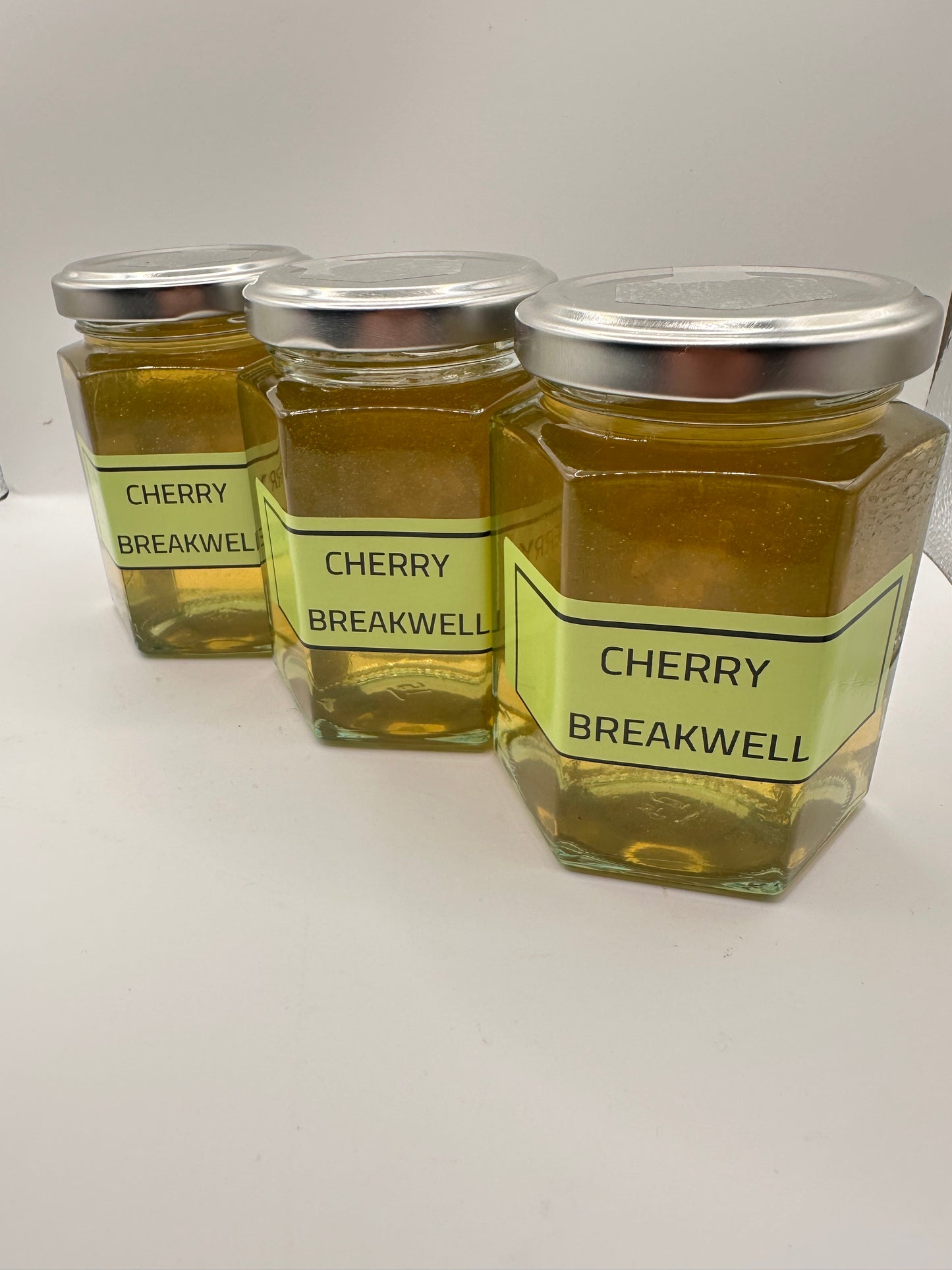 Cherry Breakwell infused  Honey 8oz Jar 226g
