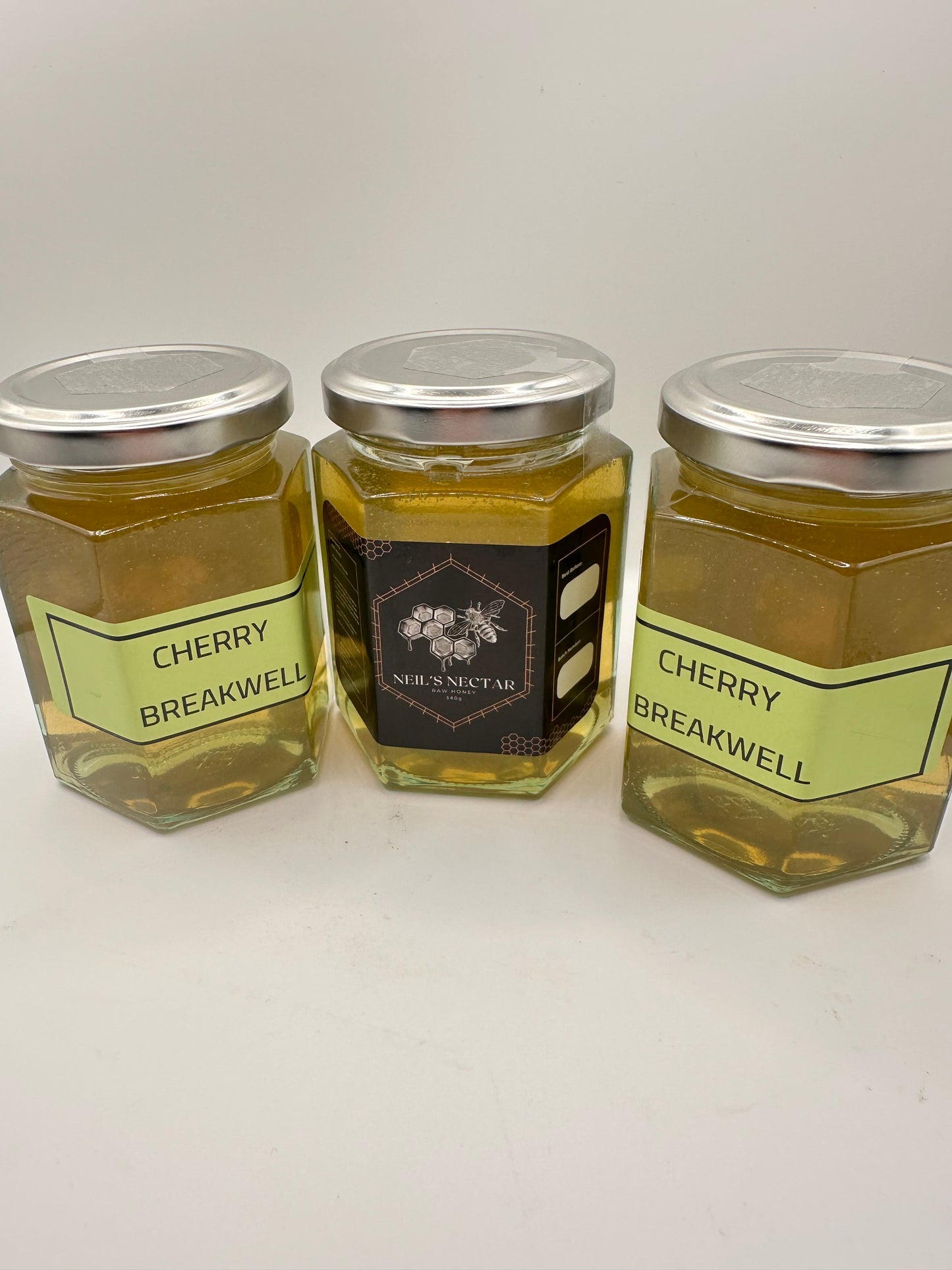 Cherry Breakwell infused  Honey 8oz Jar 226g