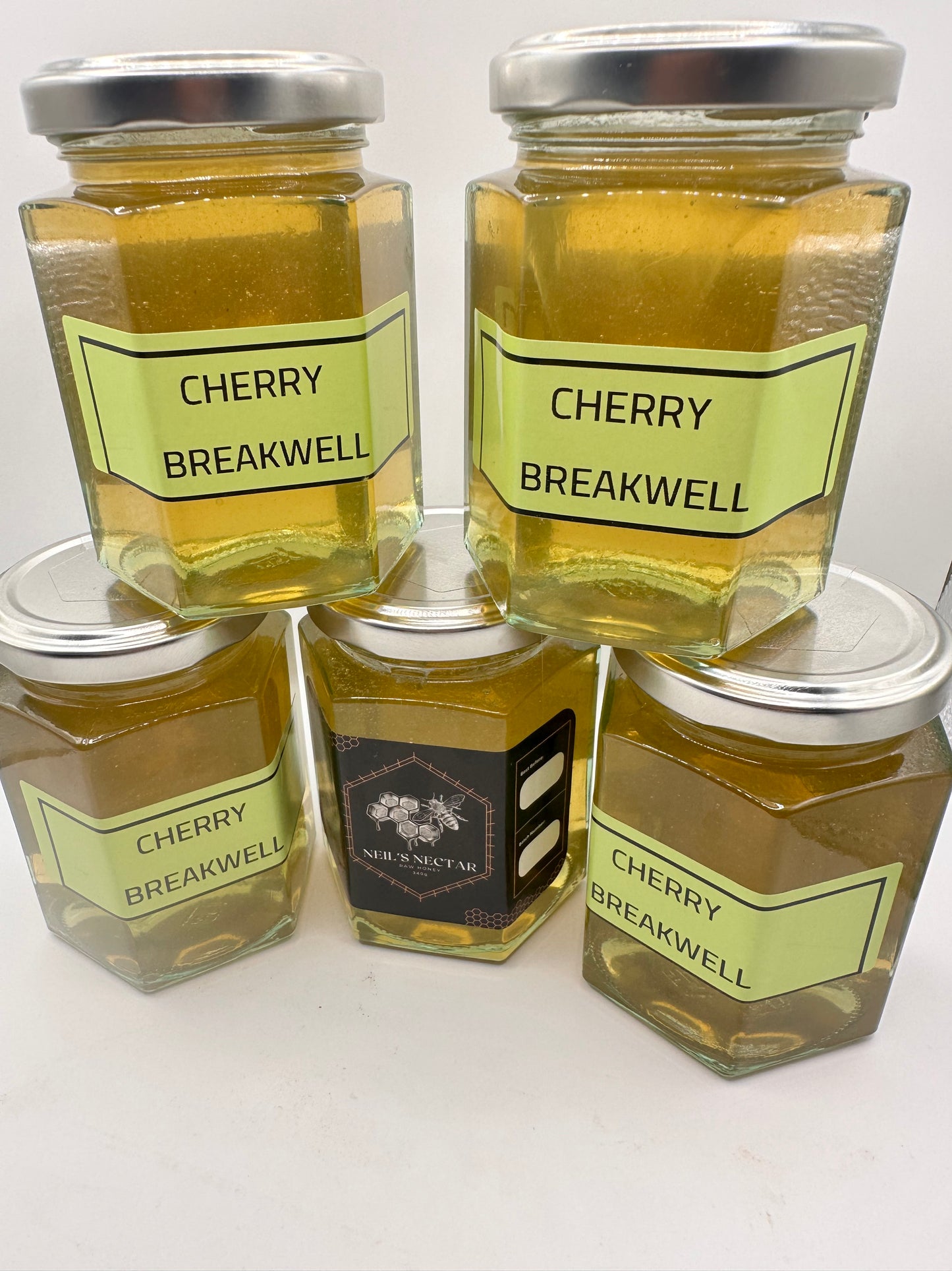 Cherry Breakwell infused  Honey 8oz Jar 226g
