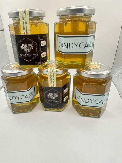 CANDY CANE  flavoured Honey 8oz Jar (226g)