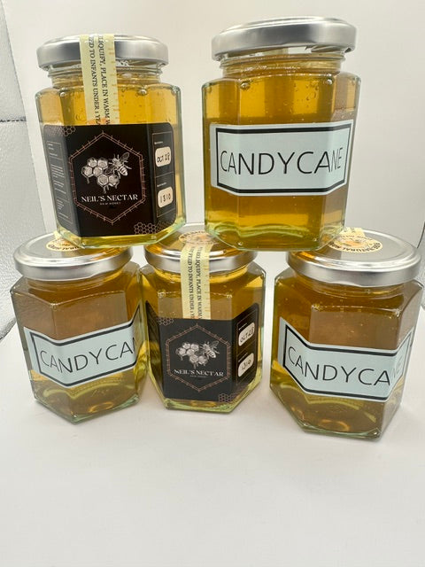 CANDY CANE  flavoured Honey 8oz Jar (226g)
