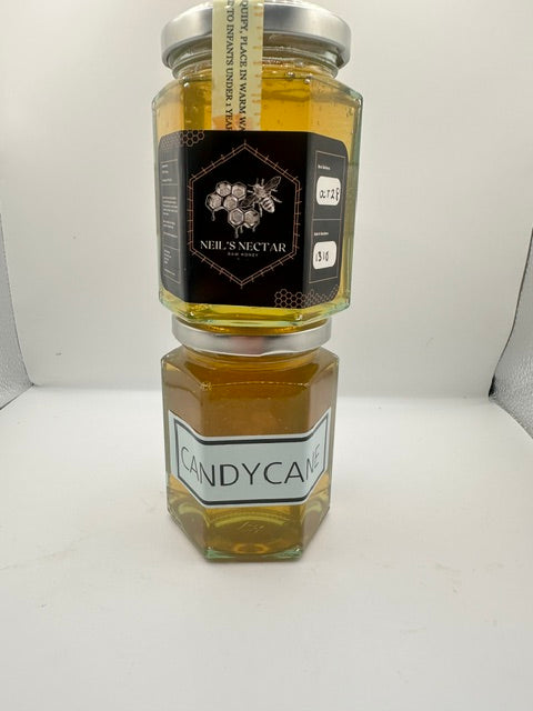 CANDY CANE  flavoured Honey 8oz Jar (226g)