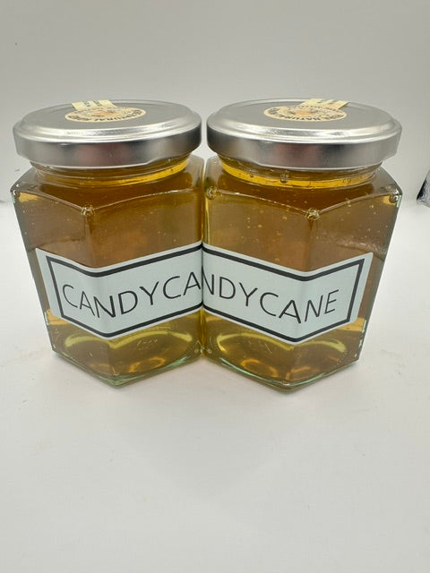 CANDY CANE  flavoured Honey 8oz Jar (226g)