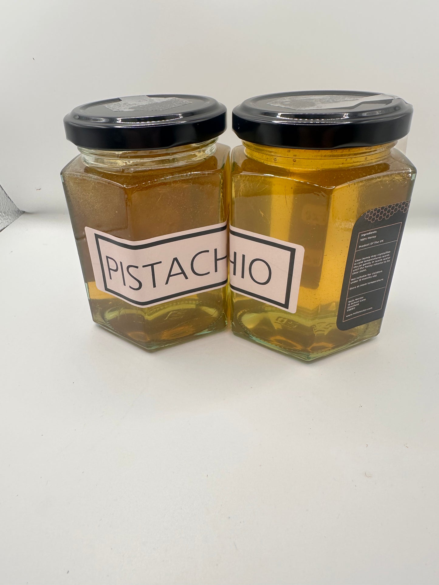 PISTACHIO infused Honey 8oz Jar 226g